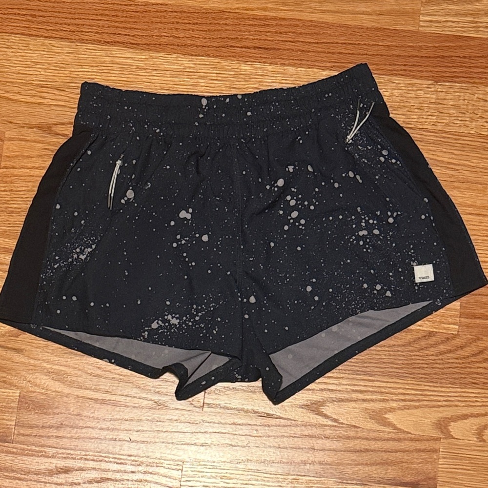 Vuori Women's Black Splatter Athletic Shorts